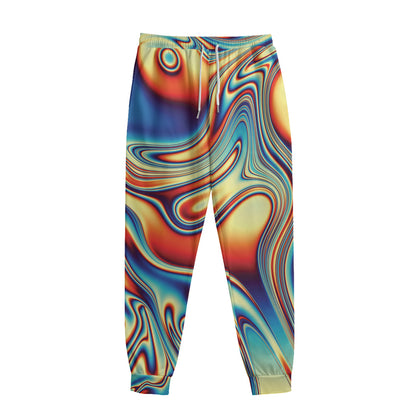 Psychedelic Wave Print Sweatpants