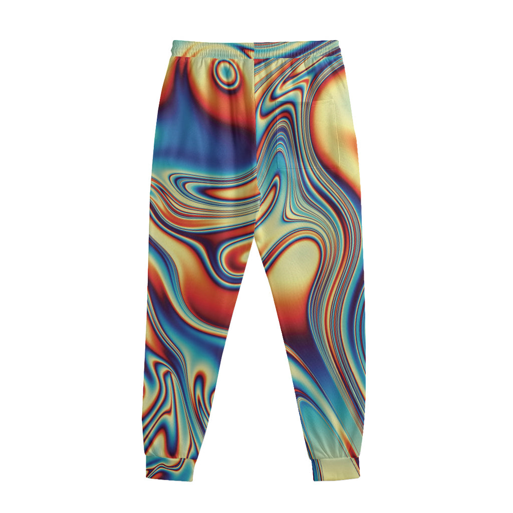Psychedelic Wave Print Sweatpants