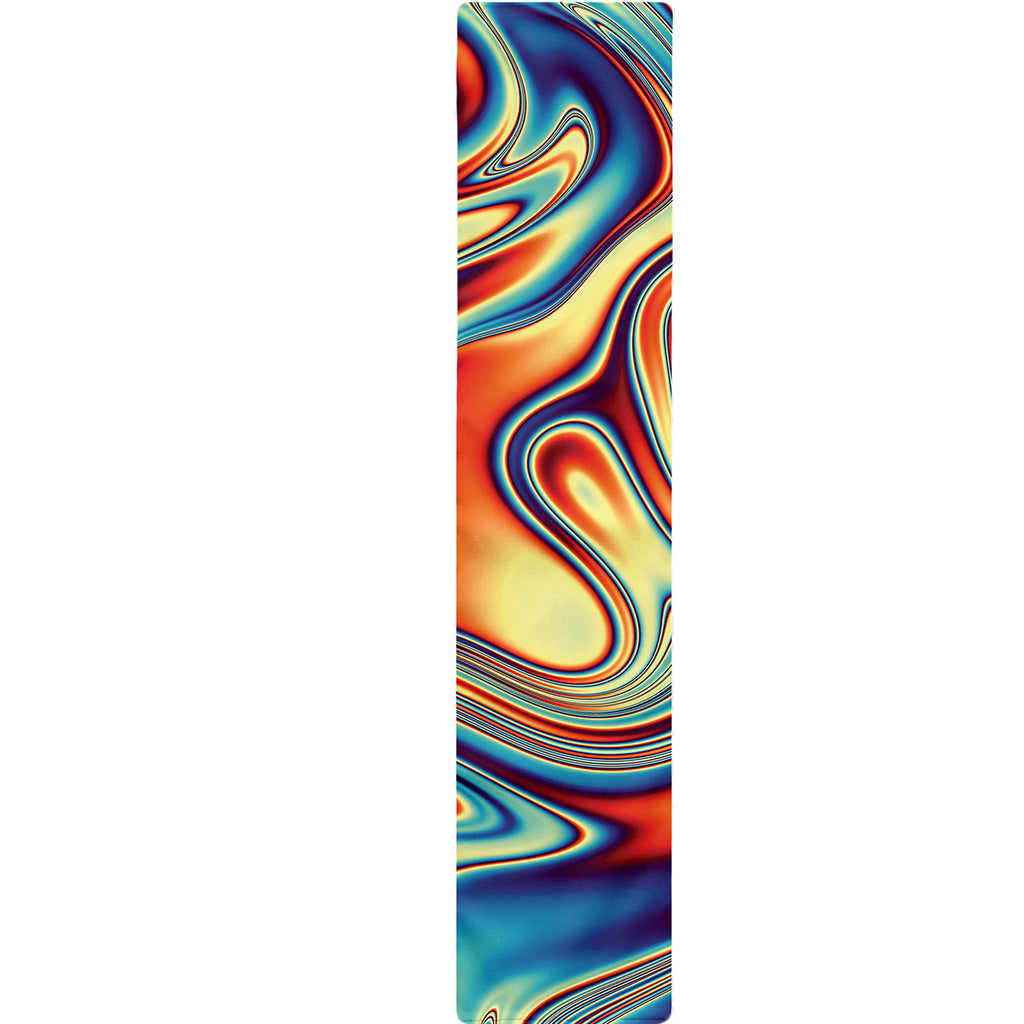 Psychedelic Wave Print Table Runner