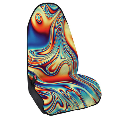 Psychedelic Wave Print Waterproof Car Seat Cover