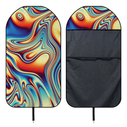 Psychedelic Wave Print Waterproof Car Seat Cover