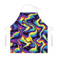 Psychedelic Wavy Print Adjustable Apron