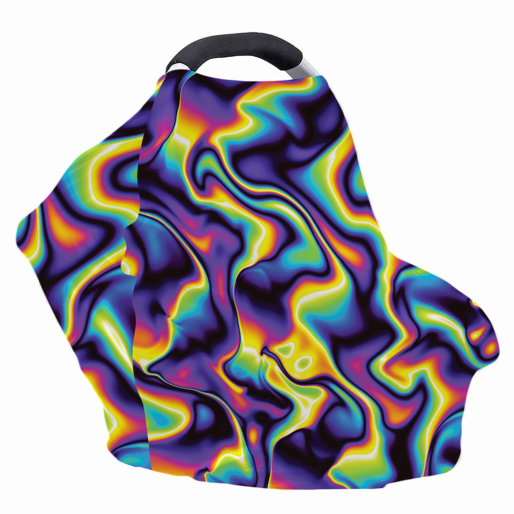 Psychedelic Wavy Print Baby Seat Cover