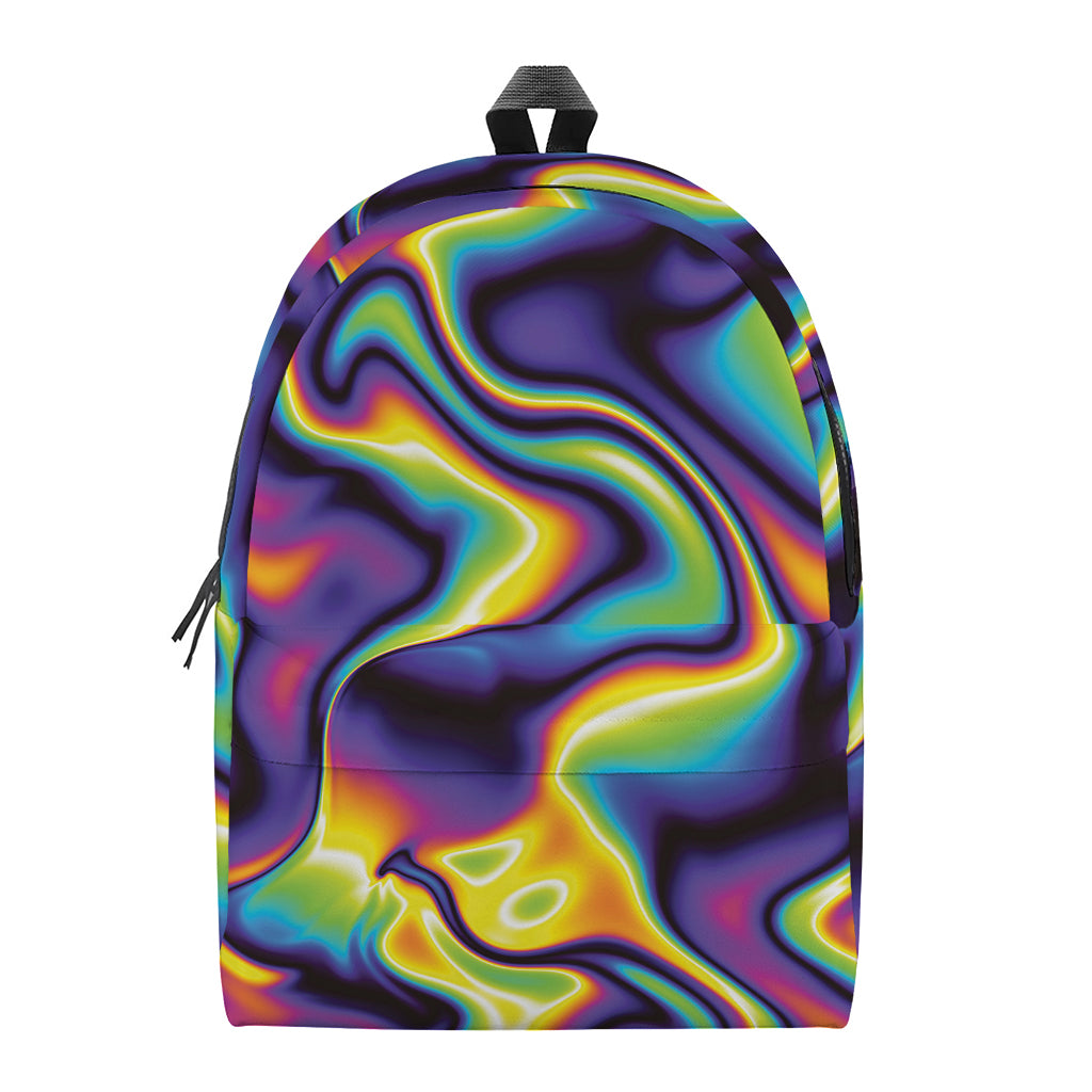Psychedelic Wavy Print Backpack