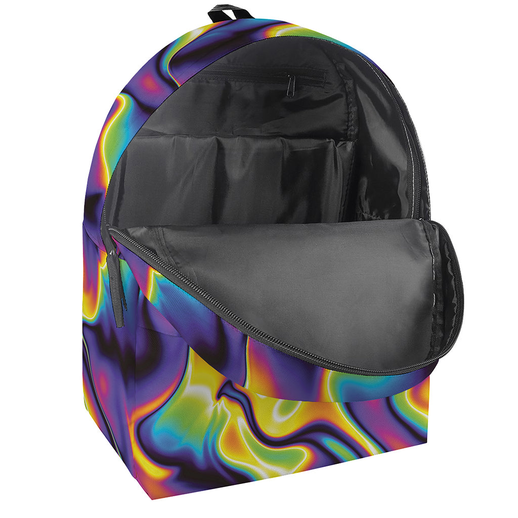 Psychedelic Wavy Print Backpack
