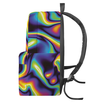 Psychedelic Wavy Print Backpack