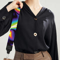 Psychedelic Wavy Print Bag Strap