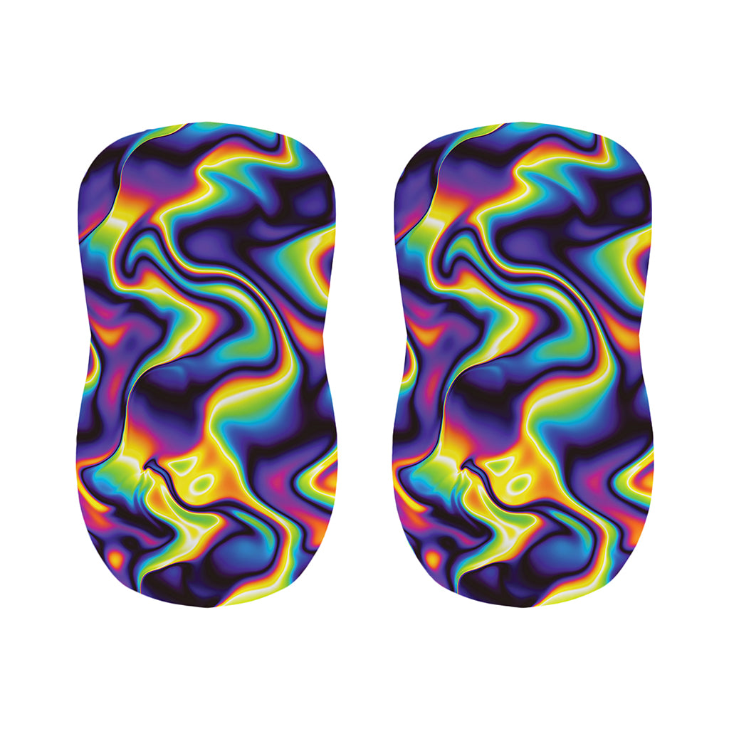 Psychedelic Wavy Print Bar Stool Covers
