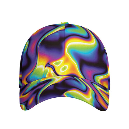 Psychedelic Wavy Print Baseball Cap