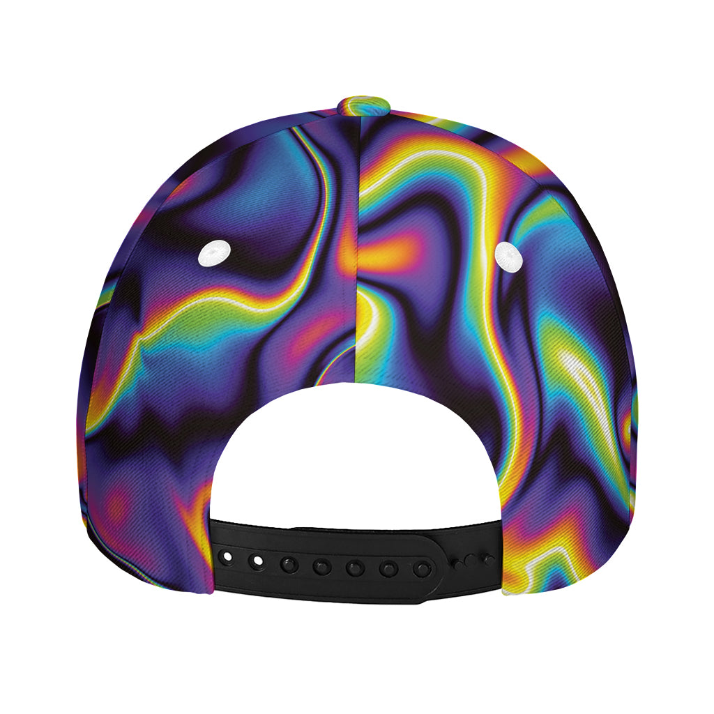 Psychedelic Wavy Print Baseball Cap