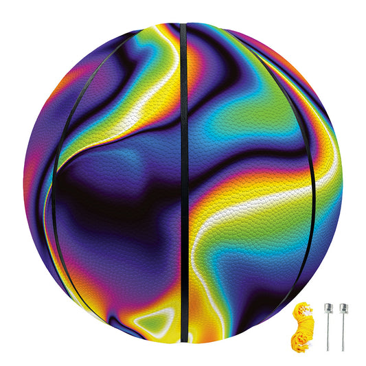 Psychedelic Wavy Print Basketball
