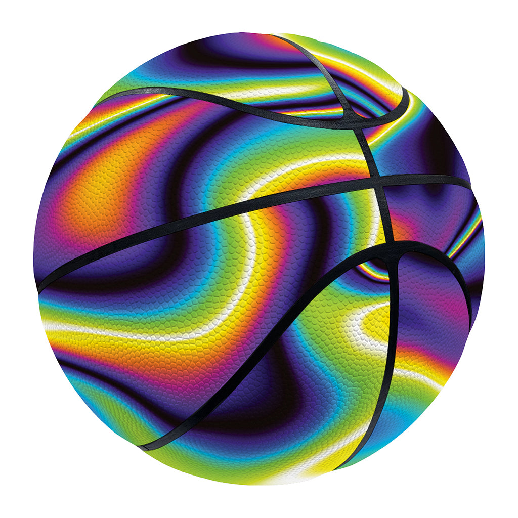 Psychedelic Wavy Print Basketball