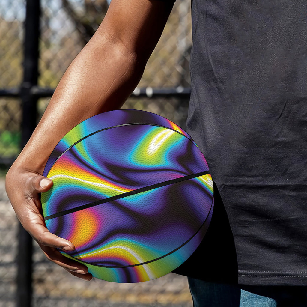 Psychedelic Wavy Print Basketball