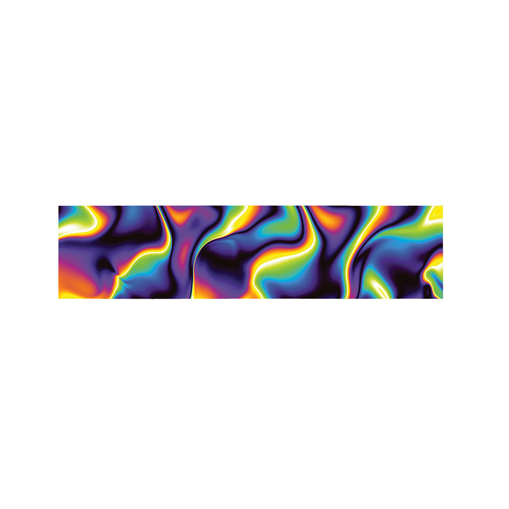 Psychedelic Wavy Print Bed Runner