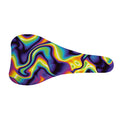 Psychedelic Wavy Print Bicycle Seat Cover