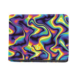 Psychedelic Wavy Print Bifold Wallet
