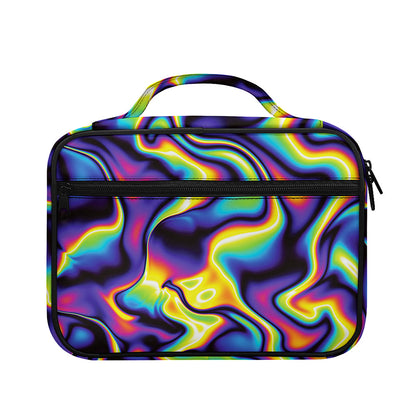 Psychedelic Wavy Print Briefcase Bible Bag