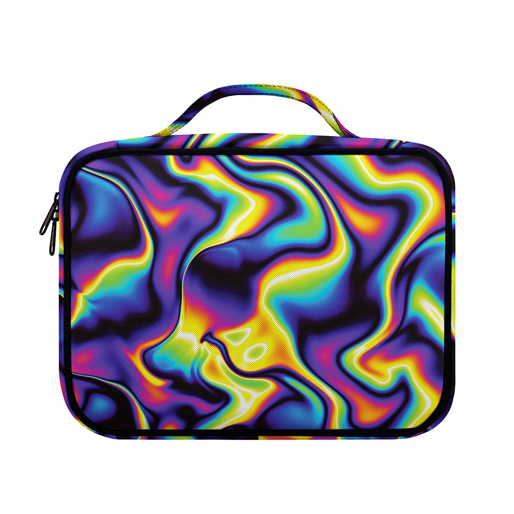 Psychedelic Wavy Print Briefcase Bible Bag