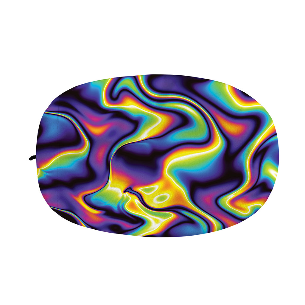 Psychedelic Wavy Print Car Side Mirror Covers