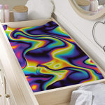 Psychedelic Wavy Print Changing Pad Cover
