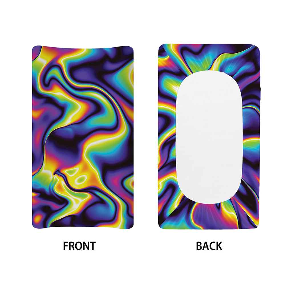 Psychedelic Wavy Print Changing Pad Cover