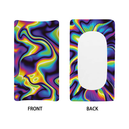 Psychedelic Wavy Print Changing Pad Cover