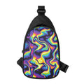 Psychedelic Wavy Print Sling Bag