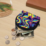 Psychedelic Wavy Print Coin Purse