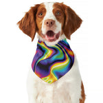 Psychedelic Wavy Print Dog Bandana