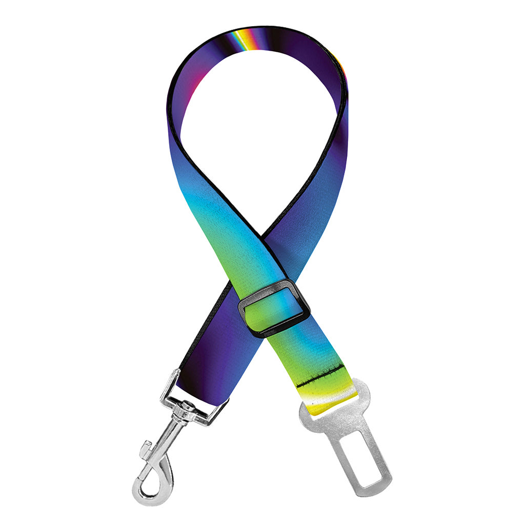 Psychedelic Wavy Print Dog Seat Belt