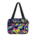 Psychedelic Wavy Print Double Strap Bible Bag