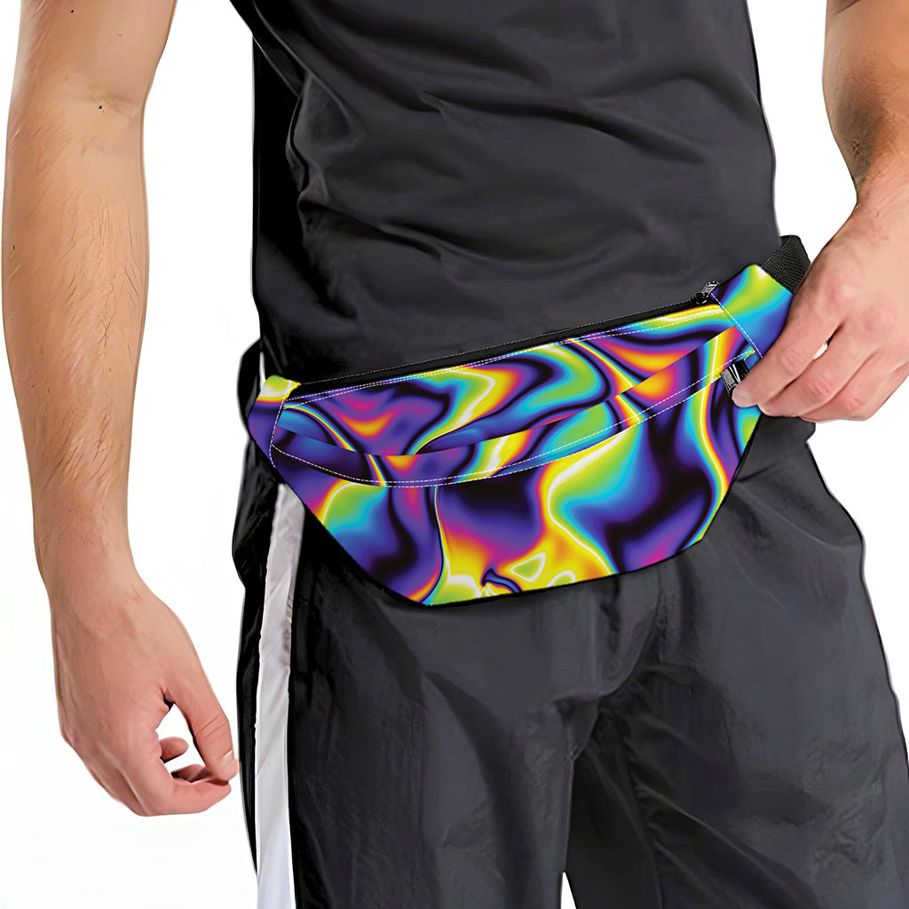 Psychedelic Wavy Print Fanny Pack