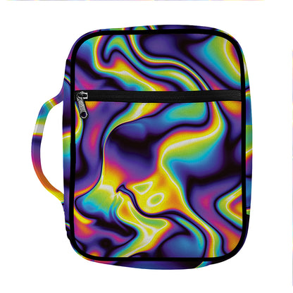 Psychedelic Wavy Print Front Pocket Bible Bag
