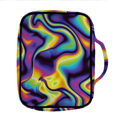 Psychedelic Wavy Print Front Pocket Bible Bag