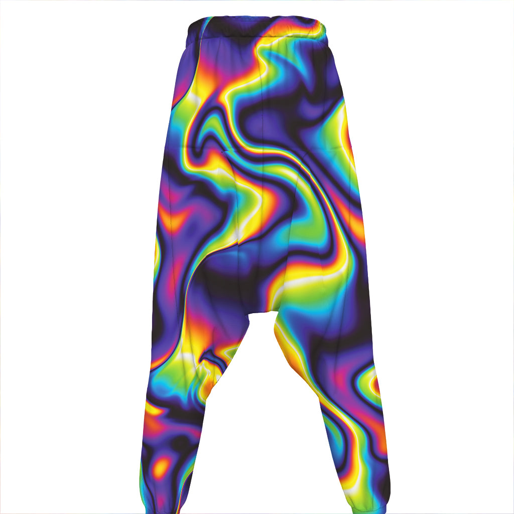 Psychedelic Wavy Print Hammer Pants