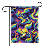 Psychedelic Wavy Print House Flag