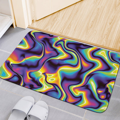 Psychedelic Wavy Print Indoor Door Mat