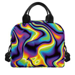 Psychedelic Wavy Print Insulated Lunch Bag