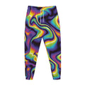 Psychedelic Wavy Print Jogger Pants
