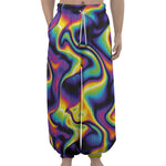 Psychedelic Wavy Print Lantern Pants