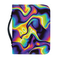 Psychedelic Wavy Print Leather Bible Cover