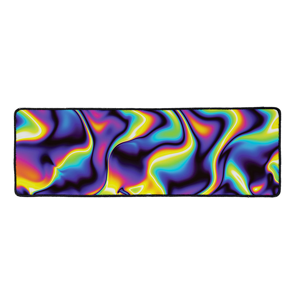 Psychedelic Wavy Print Long Kitchen Mat