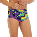 Psychedelic Wavy Print Men's Briefs