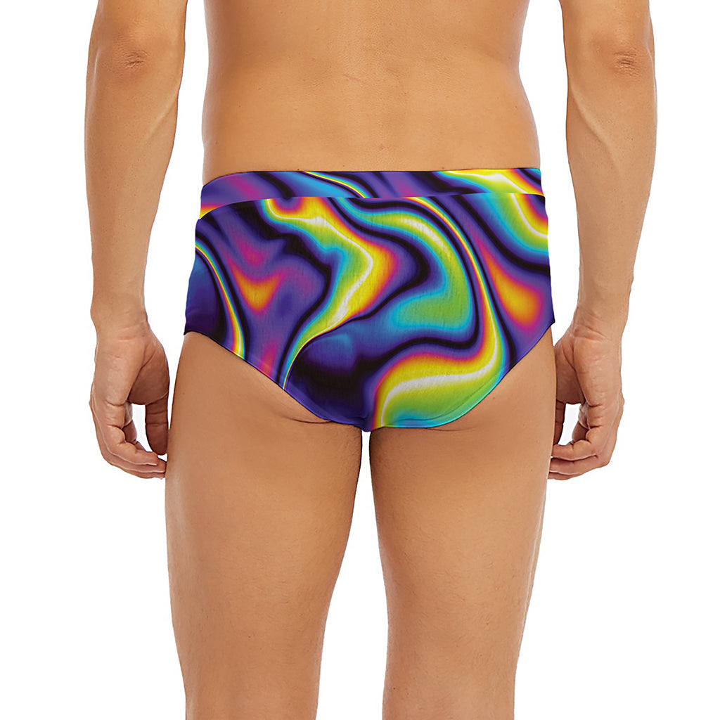 Psychedelic Wavy Print Men's Briefs