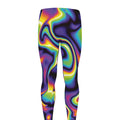 Psychedelic Wavy Print Men's Leggings