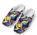 Psychedelic Wavy Print Mesh Casual Shoes
