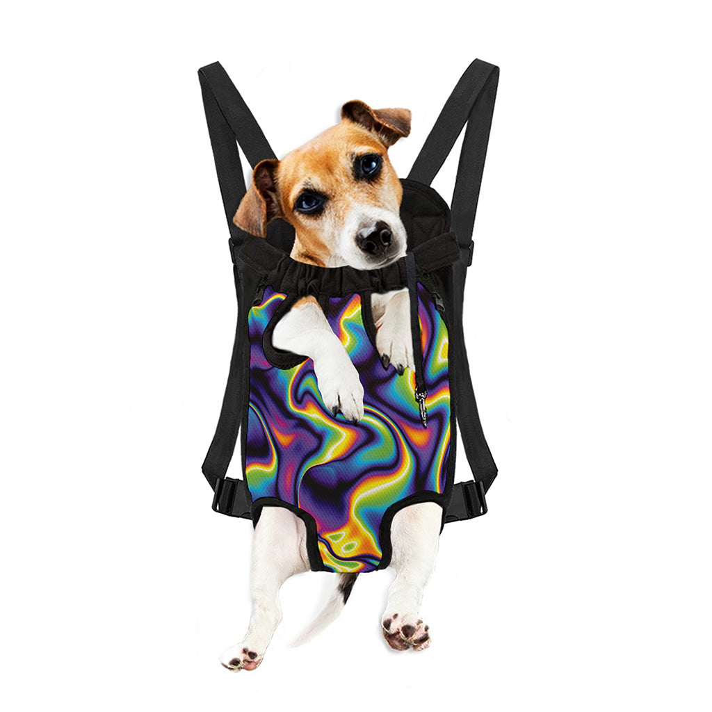 Psychedelic Wavy Print Pet Carrier Backpack