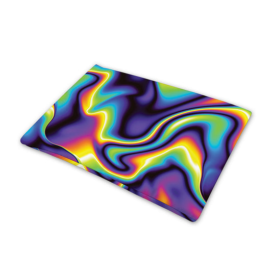 Psychedelic Wavy Print Pet Cooling Mat Cover