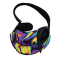 Psychedelic Wavy Print Pet Sling Carrier