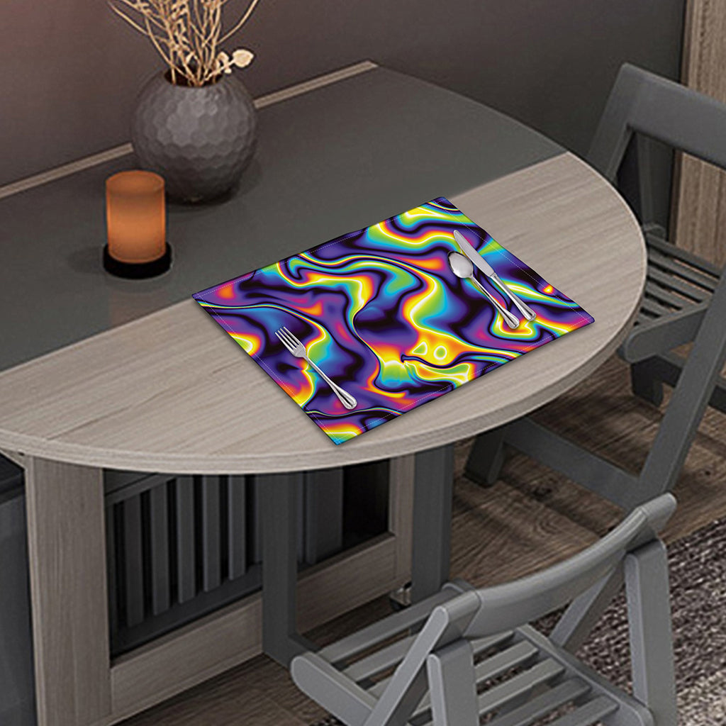 Psychedelic Wavy Print Placemat